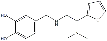 4-({[2-(dimethylamino)-2-(furan-2-yl)ethyl]amino}methyl)benzene-1,2-diol Structure