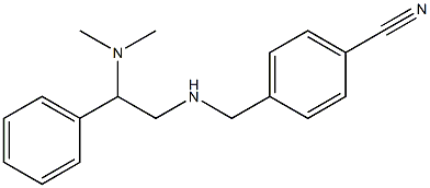 4-({[2-(dimethylamino)-2-phenylethyl]amino}methyl)benzonitrile 구조식 이미지