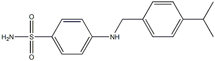 4-({[4-(propan-2-yl)phenyl]methyl}amino)benzene-1-sulfonamide Structure