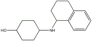 4-(1,2,3,4-tetrahydronaphthalen-1-ylamino)cyclohexan-1-ol Structure