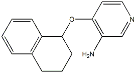 4-(1,2,3,4-tetrahydronaphthalen-1-yloxy)pyridin-3-amine Structure