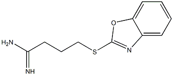 4-(1,3-benzoxazol-2-ylsulfanyl)butanimidamide Structure