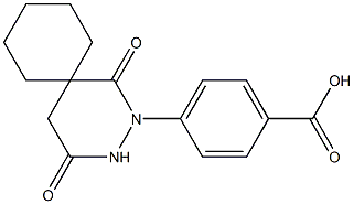 4-(1,4-dioxo-2,3-diazaspiro[5.5]undec-2-yl)benzoic acid 구조식 이미지