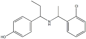 4-(1-{[1-(2-chlorophenyl)ethyl]amino}propyl)phenol Structure