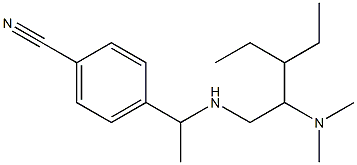 4-(1-{[2-(dimethylamino)-3-ethylpentyl]amino}ethyl)benzonitrile Structure