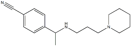 4-(1-{[3-(piperidin-1-yl)propyl]amino}ethyl)benzonitrile 구조식 이미지