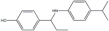 4-(1-{[4-(propan-2-yl)phenyl]amino}propyl)phenol Structure