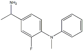 4-(1-aminoethyl)-2-fluoro-N-methyl-N-phenylaniline Structure