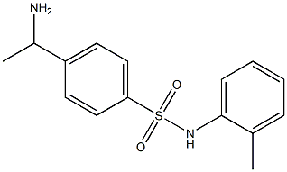 4-(1-aminoethyl)-N-(2-methylphenyl)benzene-1-sulfonamide 구조식 이미지