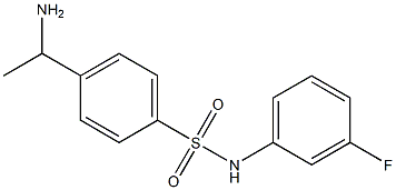 4-(1-aminoethyl)-N-(3-fluorophenyl)benzene-1-sulfonamide 구조식 이미지