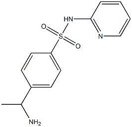 4-(1-aminoethyl)-N-(pyridin-2-yl)benzene-1-sulfonamide 구조식 이미지