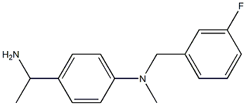 4-(1-aminoethyl)-N-[(3-fluorophenyl)methyl]-N-methylaniline 구조식 이미지