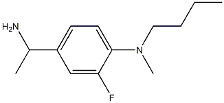 4-(1-aminoethyl)-N-butyl-2-fluoro-N-methylaniline Structure