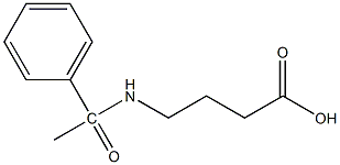 4-(1-phenylacetamido)butanoic acid Structure