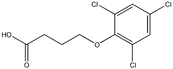 4-(2,4,6-trichlorophenoxy)butanoic acid 구조식 이미지