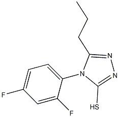 4-(2,4-difluorophenyl)-5-propyl-4H-1,2,4-triazole-3-thiol Structure