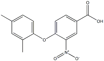 4-(2,4-dimethylphenoxy)-3-nitrobenzoic acid Structure