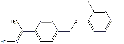 4-(2,4-dimethylphenoxymethyl)-N'-hydroxybenzene-1-carboximidamide Structure