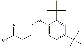 4-(2,4-di-tert-butylphenoxy)butanimidamide Structure
