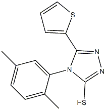 4-(2,5-dimethylphenyl)-5-(thiophen-2-yl)-4H-1,2,4-triazole-3-thiol Structure