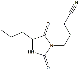 4-(2,5-dioxo-4-propylimidazolidin-1-yl)butanenitrile Structure