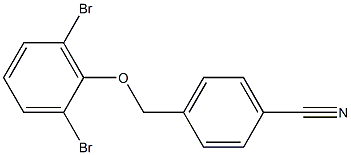 4-(2,6-dibromophenoxymethyl)benzonitrile 구조식 이미지