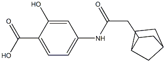 4-(2-{bicyclo[2.2.1]heptan-2-yl}acetamido)-2-hydroxybenzoic acid Structure