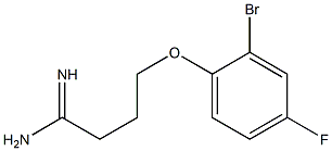 4-(2-bromo-4-fluorophenoxy)butanimidamide Structure