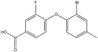 4-(2-bromo-4-methylphenoxy)-3-fluorobenzoic acid Structure