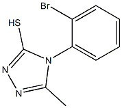 4-(2-bromophenyl)-5-methyl-4H-1,2,4-triazole-3-thiol 구조식 이미지