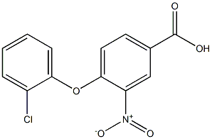 4-(2-chlorophenoxy)-3-nitrobenzoic acid 구조식 이미지