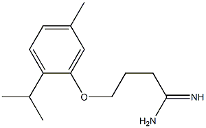 4-(2-isopropyl-5-methylphenoxy)butanimidamide 구조식 이미지