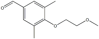 4-(2-methoxyethoxy)-3,5-dimethylbenzaldehyde 구조식 이미지