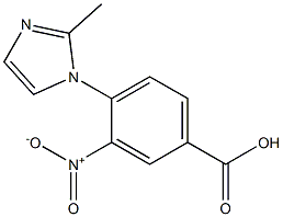 4-(2-methyl-1H-imidazol-1-yl)-3-nitrobenzoic acid Structure