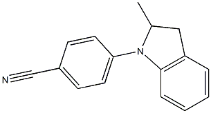 4-(2-methyl-2,3-dihydro-1H-indol-1-yl)benzonitrile Structure