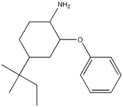 4-(2-methylbutan-2-yl)-2-phenoxycyclohexan-1-amine Structure