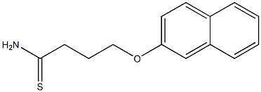 4-(2-naphthyloxy)butanethioamide Structure