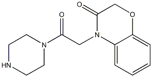 4-(2-oxo-2-piperazin-1-ylethyl)-2H-1,4-benzoxazin-3(4H)-one 구조식 이미지