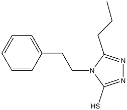 4-(2-phenylethyl)-5-propyl-4H-1,2,4-triazole-3-thiol 구조식 이미지