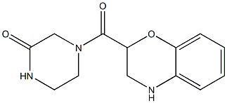 4-(3,4-dihydro-2H-1,4-benzoxazin-2-ylcarbonyl)piperazin-2-one Structure