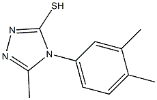 4-(3,4-dimethylphenyl)-5-methyl-4H-1,2,4-triazole-3-thiol Structure