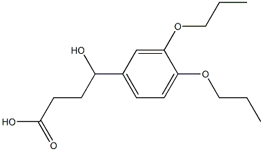 4-(3,4-dipropoxyphenyl)-4-hydroxybutanoic acid 구조식 이미지