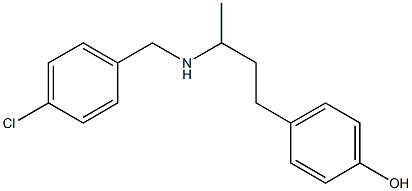 4-(3-{[(4-chlorophenyl)methyl]amino}butyl)phenol 구조식 이미지