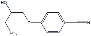 4-(3-amino-2-hydroxypropoxy)benzonitrile 구조식 이미지