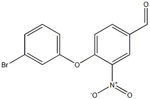 4-(3-bromophenoxy)-3-nitrobenzaldehyde 구조식 이미지