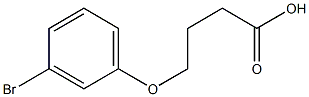 4-(3-bromophenoxy)butanoic acid 구조식 이미지