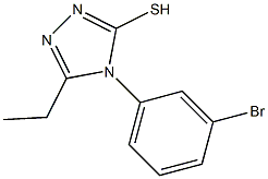 4-(3-bromophenyl)-5-ethyl-4H-1,2,4-triazole-3-thiol Structure