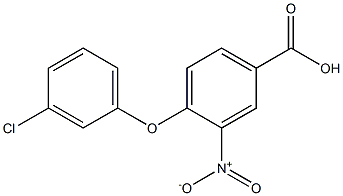 4-(3-chlorophenoxy)-3-nitrobenzoic acid Structure