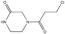 4-(3-chloropropanoyl)piperazin-2-one 구조식 이미지