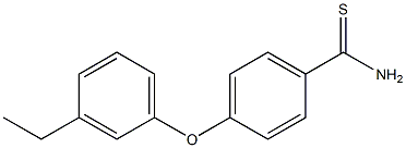 4-(3-ethylphenoxy)benzene-1-carbothioamide 구조식 이미지